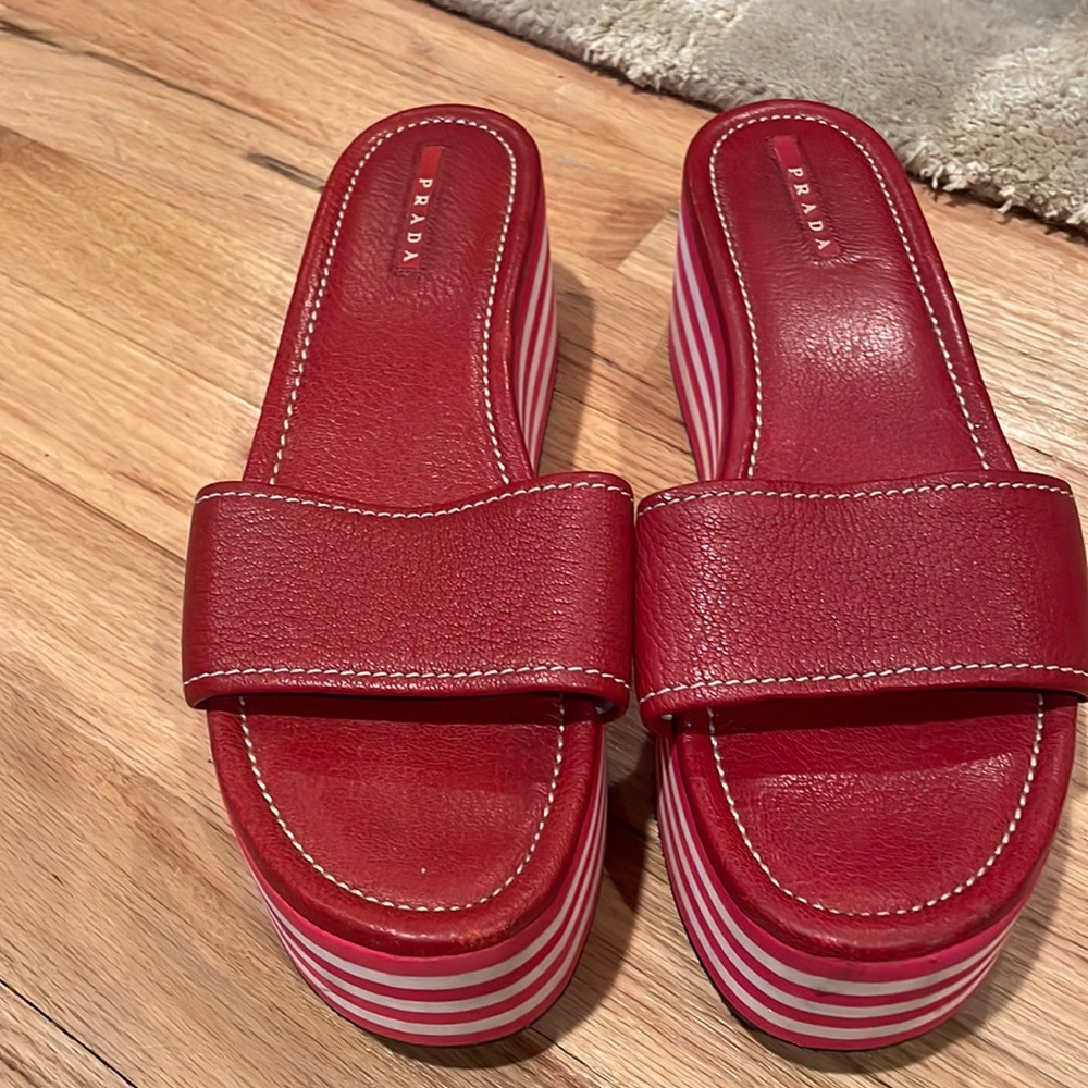 Prada wedge sandals like new size 39 (9)